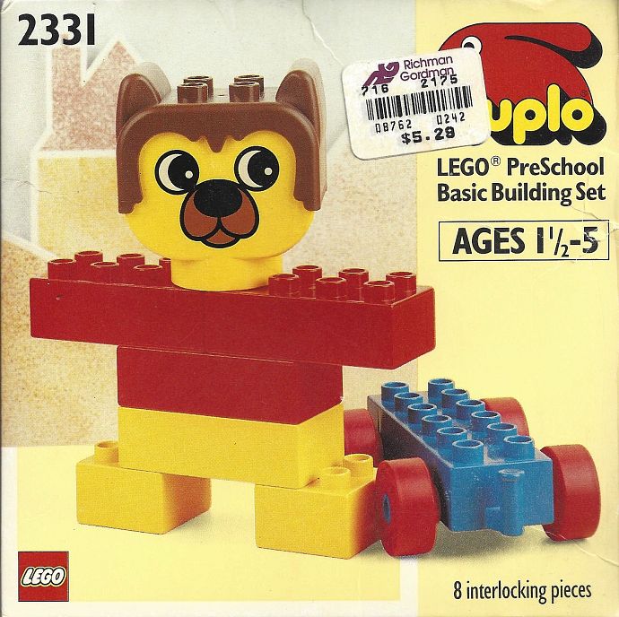 Конструктор LEGO (ЛЕГО) Duplo 2331 Barney, The Skateboard Bear