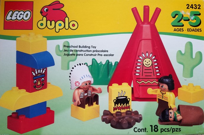 Конструктор LEGO (ЛЕГО) Duplo 2432 Big Chief's Camp