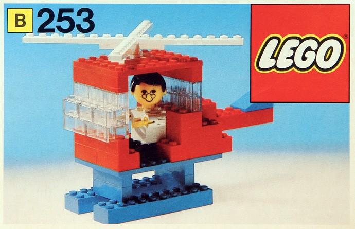 Конструктор LEGO (ЛЕГО) Building Set with People 253 Helicopter and Pilot