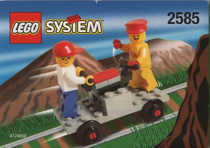 Конструктор LEGO (ЛЕГО) Trains 2585 Track Buggy with Station Master and Cool Kid