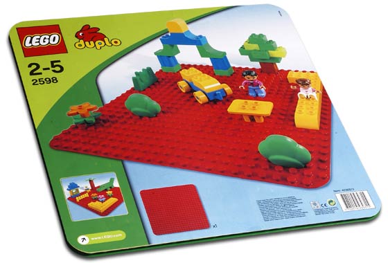 Конструктор LEGO (ЛЕГО) Duplo 2598 Large Red Building Plate