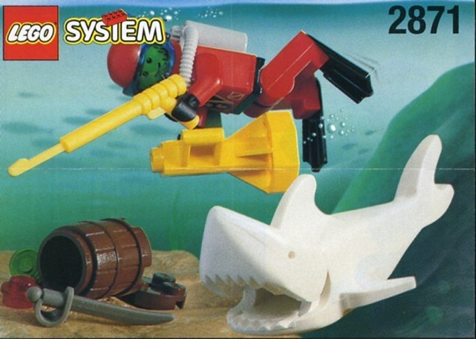 Конструктор LEGO (ЛЕГО) Town 2871 Diver and Shark