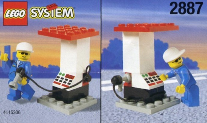 Конструктор LEGO (ЛЕГО) Town 2887 Petrol Station Attendant and Pump