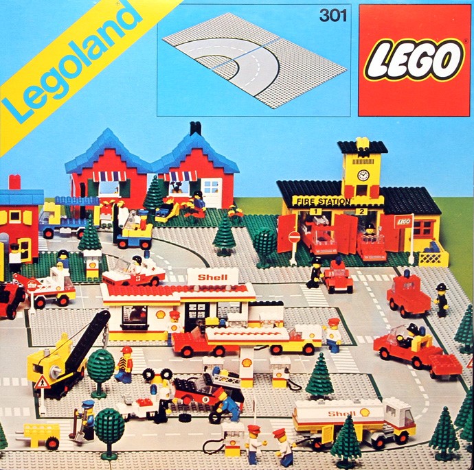 Конструктор LEGO (ЛЕГО) Town 301 Road Plates, Curved