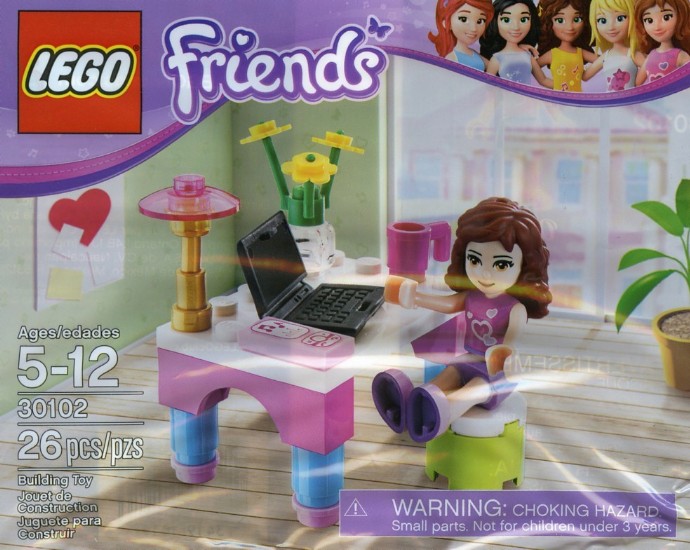 Конструктор LEGO (ЛЕГО) Friends 30102 Desk