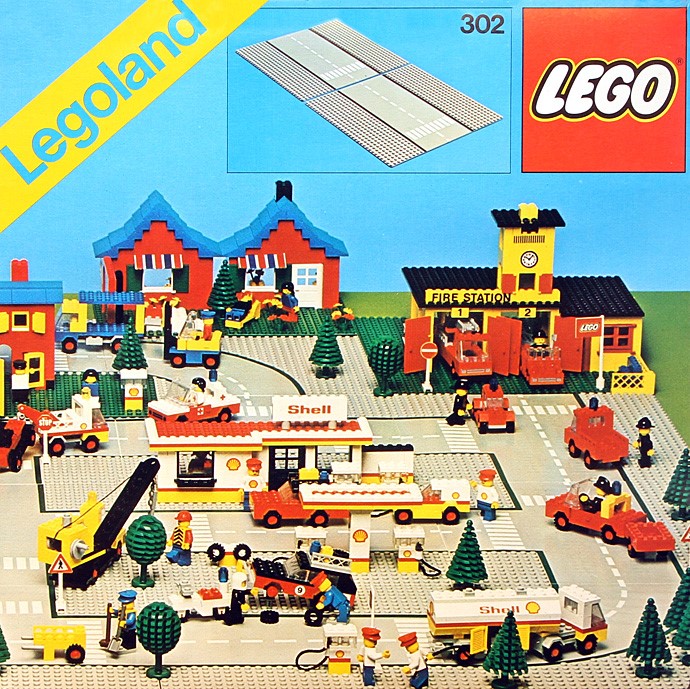 Конструктор LEGO (ЛЕГО) Town 302 Road Plates, Straight