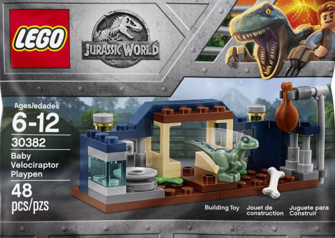 Конструктор LEGO (ЛЕГО) Jurassic World 30382 Baby Velociraptor Playpen
