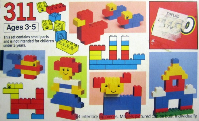 Конструктор LEGO (ЛЕГО) Basic 311 Basic Building Set, 3+