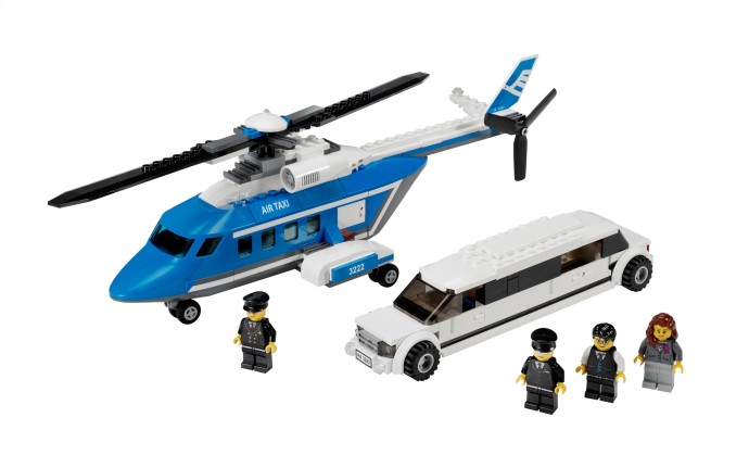 Конструктор LEGO (ЛЕГО) City 3222 Helicopter and Limousine