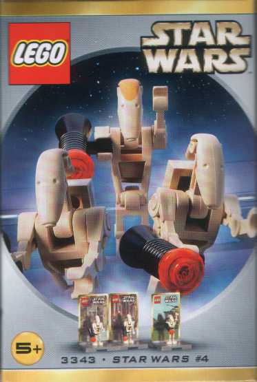 Конструктор LEGO (ЛЕГО) Star Wars 3343 2 Battle Droids and Command Officer Minifig Pack - Star Wars #4