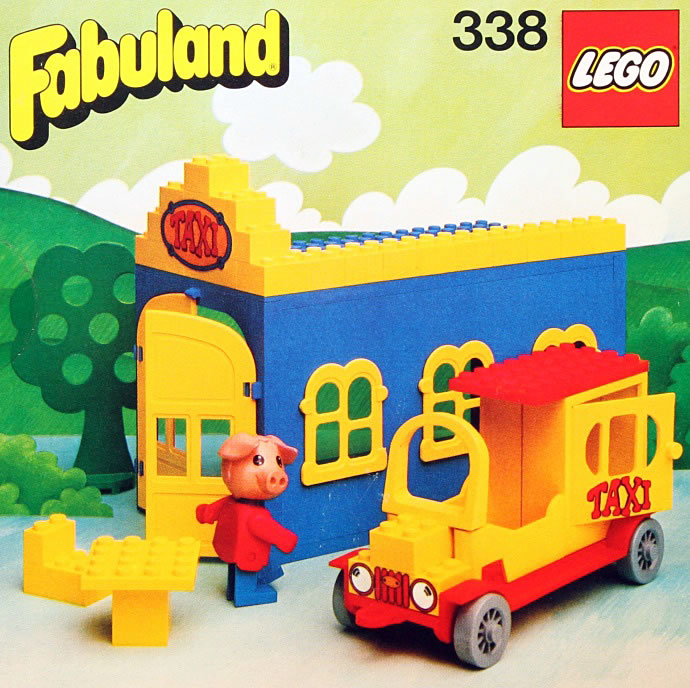 Конструктор LEGO (ЛЕГО) Fabuland 338 Blondi the Pig and Taxi Station