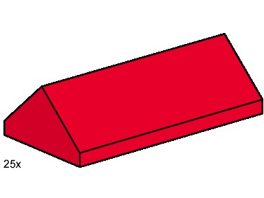 Конструктор LEGO (ЛЕГО) Bulk Bricks 3445 2x4 Ridge Roof Tiles Steep Sloped Red
