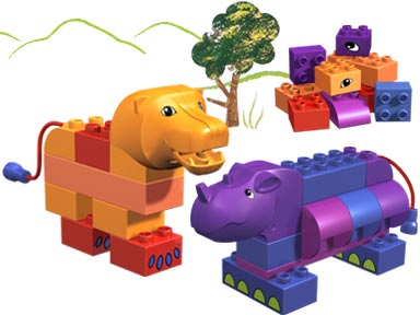 Конструктор LEGO (ЛЕГО) Explore 3514 Rhino and Lion