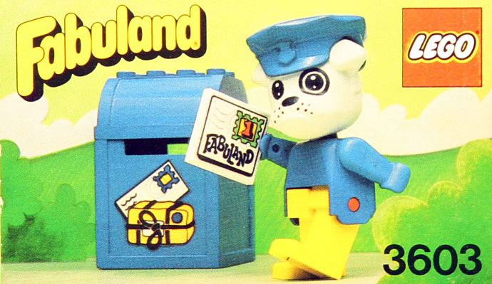 Конструктор LEGO (ЛЕГО) Fabuland 3603 Boris Bulldog and Mailbox