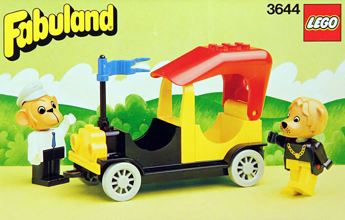 Конструктор LEGO (ЛЕГО) Fabuland 3644 Mike Monkey and his Taxi