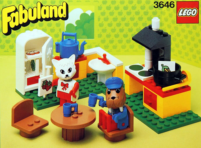 Конструктор LEGO (ЛЕГО) Fabuland 3646 Catherine Cat in her Kitchen