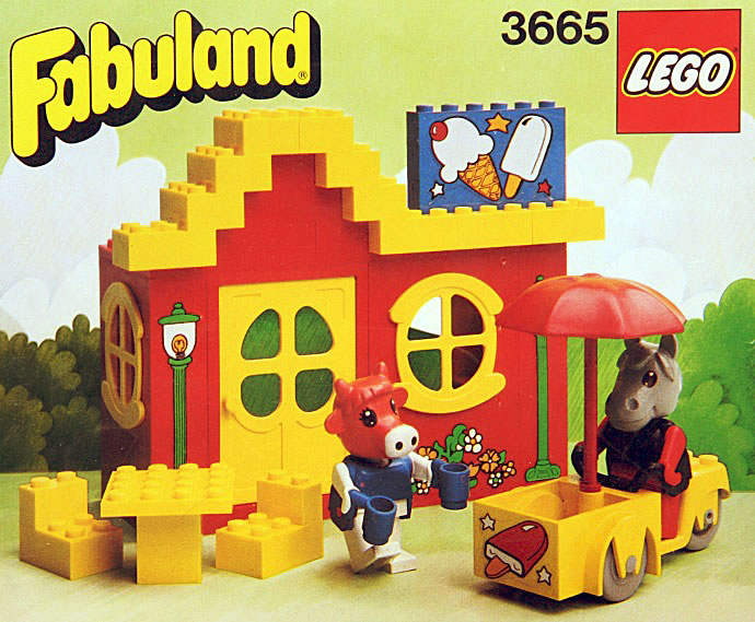 Конструктор LEGO (ЛЕГО) Fabuland 3665 Harry Horse and Clara Cow's Ice Cream Shoppe