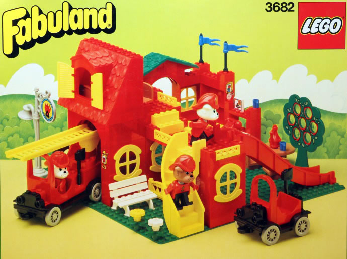 Конструктор LEGO (ЛЕГО) Fabuland 3682 Fire Station