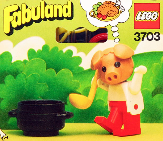 Конструктор LEGO (ЛЕГО) Fabuland 3703 Peter Pig the Cook