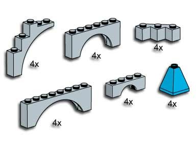 Конструктор LEGO (ЛЕГО) Bulk Bricks 3732 Castle Expander Pack