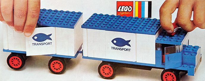 Refrigerator Truck and Trailer 375 LEGOLAND LEGO