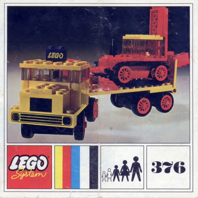 Конструктор LEGO (ЛЕГО) LEGOLAND 376 Low loader with Excavator