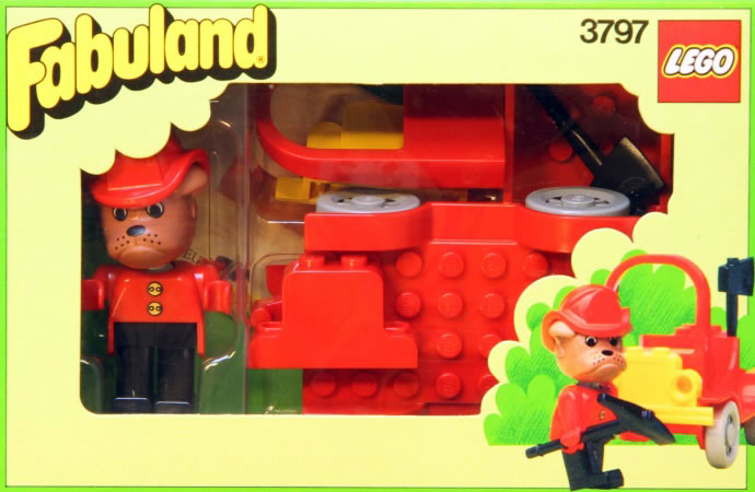 Конструктор LEGO (ЛЕГО) Fabuland 3797 Fire Chief Boris Bulldog