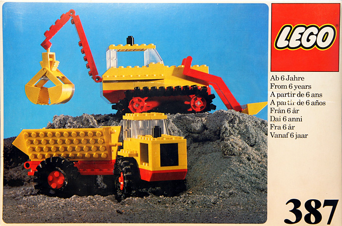 Конструктор LEGO (ЛЕГО) LEGOLAND 387 Excavator and Dumper