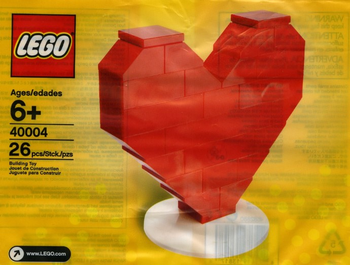 Конструктор LEGO (ЛЕГО) Seasonal 40004 Heart