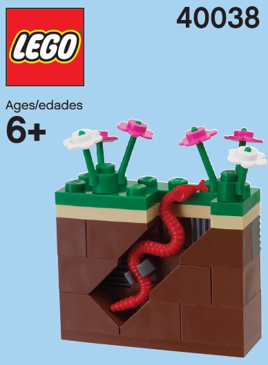 Конструктор LEGO (ЛЕГО) Promotional 40038 Worm & Earth