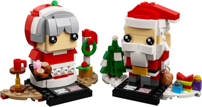 Конструктор LEGO (ЛЕГО) BrickHeadz 40274 Mr. & Mrs. Claus