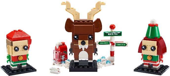 Конструктор LEGO (ЛЕГО) BrickHeadz 40353 Reindeer, Elf & Elfie