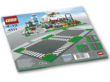 Конструктор LEGO (ЛЕГО) Town 4111 Road Plates, Cross
