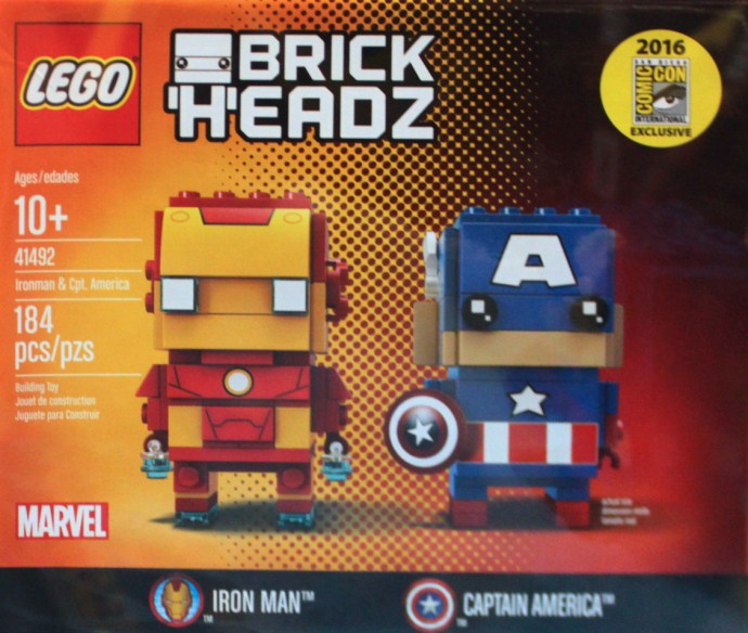 Конструктор LEGO (ЛЕГО) BrickHeadz 41492 Iron Man & Captain America