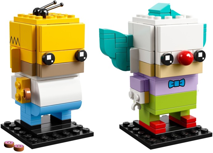 Конструктор LEGO (ЛЕГО) BrickHeadz 41632 Homer Simpson & Krusty the Clown