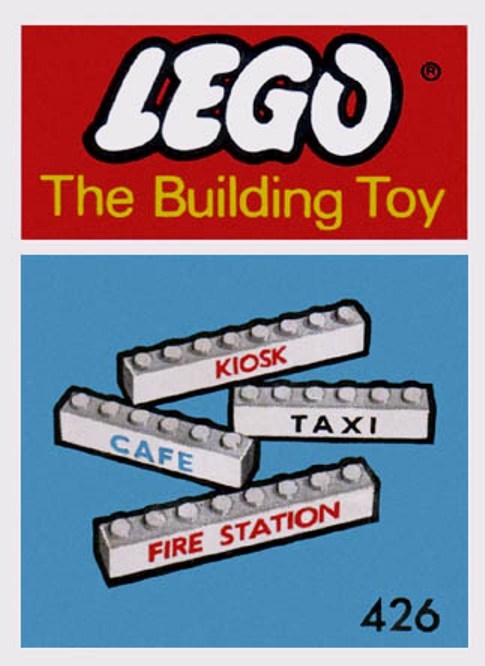 Конструктор LEGO (ЛЕГО) System 426 7 Named Beams (The Building Toy)