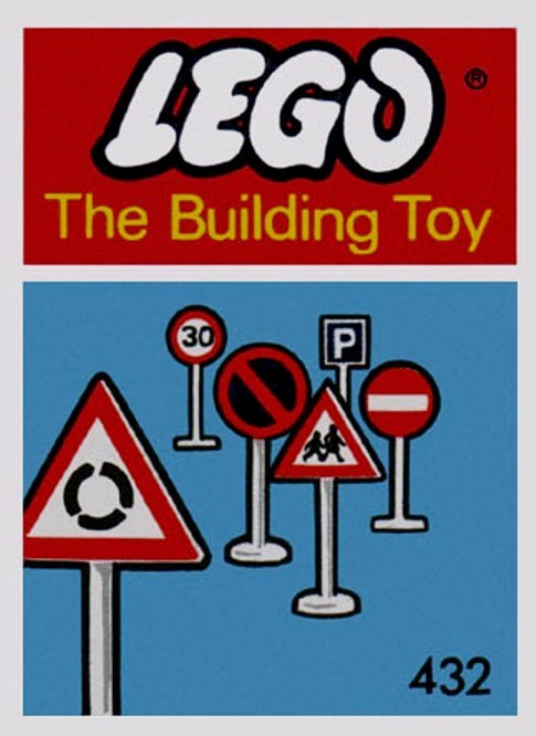 Конструктор LEGO (ЛЕГО) System 432 Road Signs (The Building Toy)