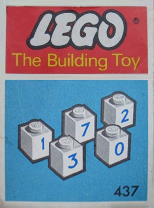 Конструктор LEGO (ЛЕГО) System 437 50 numbered bricks (The Building Toy)