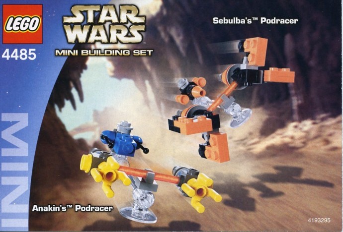 Конструктор LEGO (ЛЕГО) Star Wars 4485 Sebulba's Podracer & Anakin's Podracer