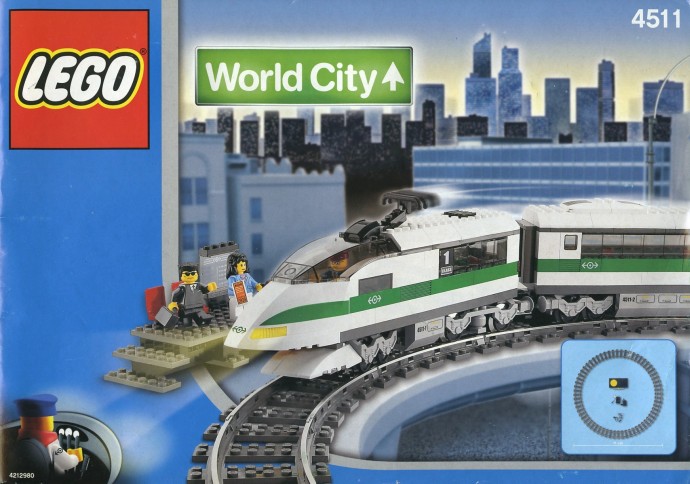 Конструктор LEGO (ЛЕГО) World City 4511 High Speed Train