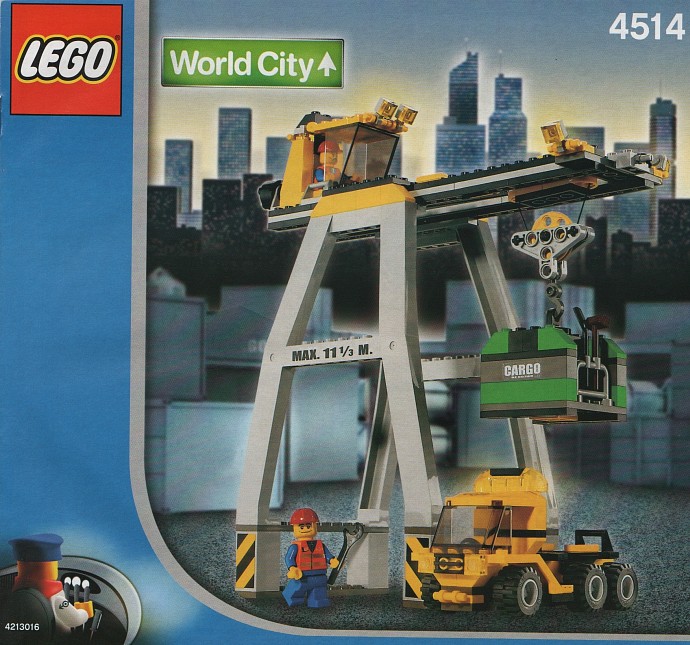 Конструктор LEGO (ЛЕГО) World City 4514 Cargo Crane