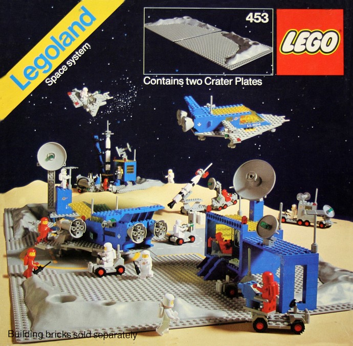 Конструктор LEGO (ЛЕГО) Space 453 Two Crater Plates