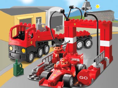 Конструктор LEGO (ЛЕГО) Duplo 4694 Ferrari F1 Racing Team