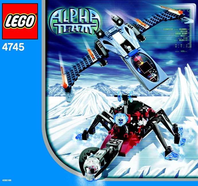 Конструктор LEGO (ЛЕГО) Alpha Team 4745 Blue Eagle vs. Snow Crawler