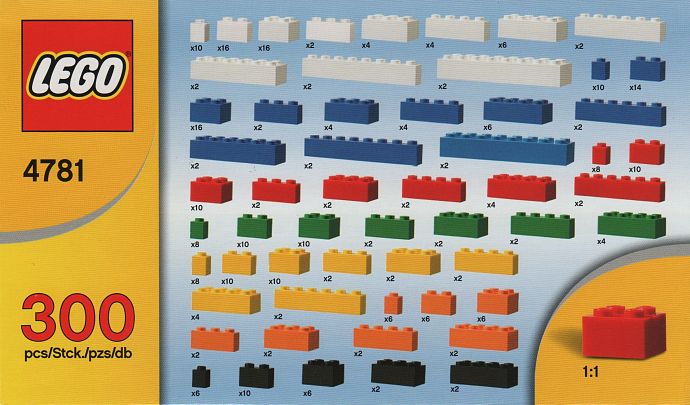Конструктор LEGO (ЛЕГО) Creator 4781 Bulk Set - 300 bricks