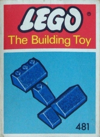 Конструктор LEGO (ЛЕГО) System 481 Slopes and Slopes Double 2 x 3 an 2 x 1, Blue (The Building Toy)