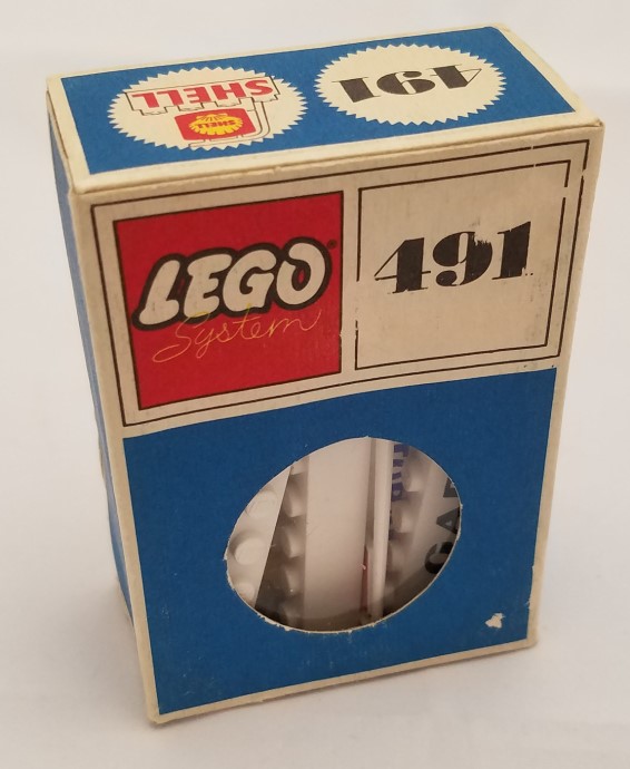 Конструктор LEGO (ЛЕГО) System 491 Shell Station Brick and Sign, 6 Named Beams