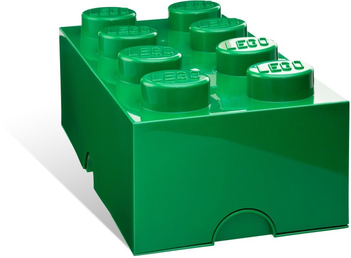 Конструктор LEGO (ЛЕГО) Gear 5001387 8-stud Green Storage Brick