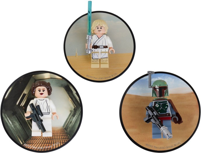 Конструктор LEGO (ЛЕГО) Gear 5002825 Luke Skywalker, Princess Leia and Boba Fett Magnets