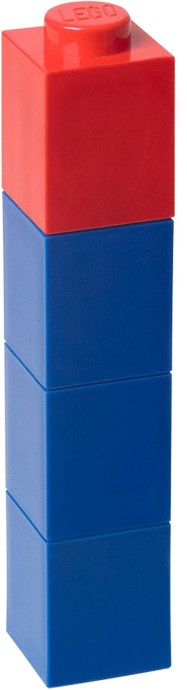 Конструктор LEGO (ЛЕГО) Gear 5004896 Square Drinking Bottle – Blue with Red Lid